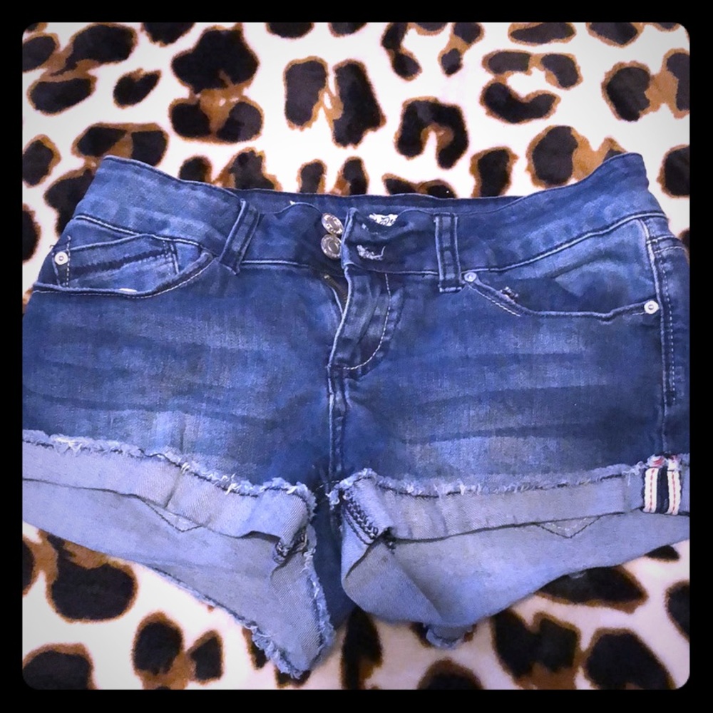 Denim shorts